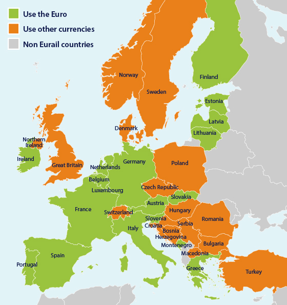 Monedas Europeas Eurail Com